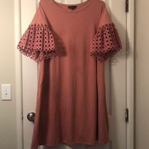 Lane Bryant Taupe S/S Shift Dress (Size 26/28)